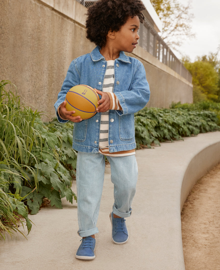 Little Kids' KNX Leather Sneaker | Martini Olive/Evening Primrose - Image 9