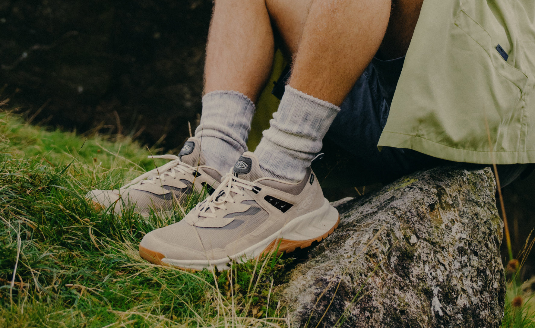 Men's Hightrail Waterproof Hiking Shoe | Brindle/Birch - Image 7