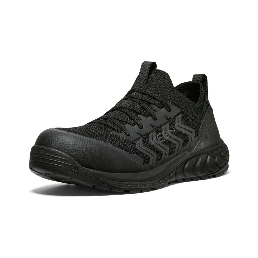 Men's Arvada Shift Work Sneaker (Carbon Toe) | Black/Black - Image 3