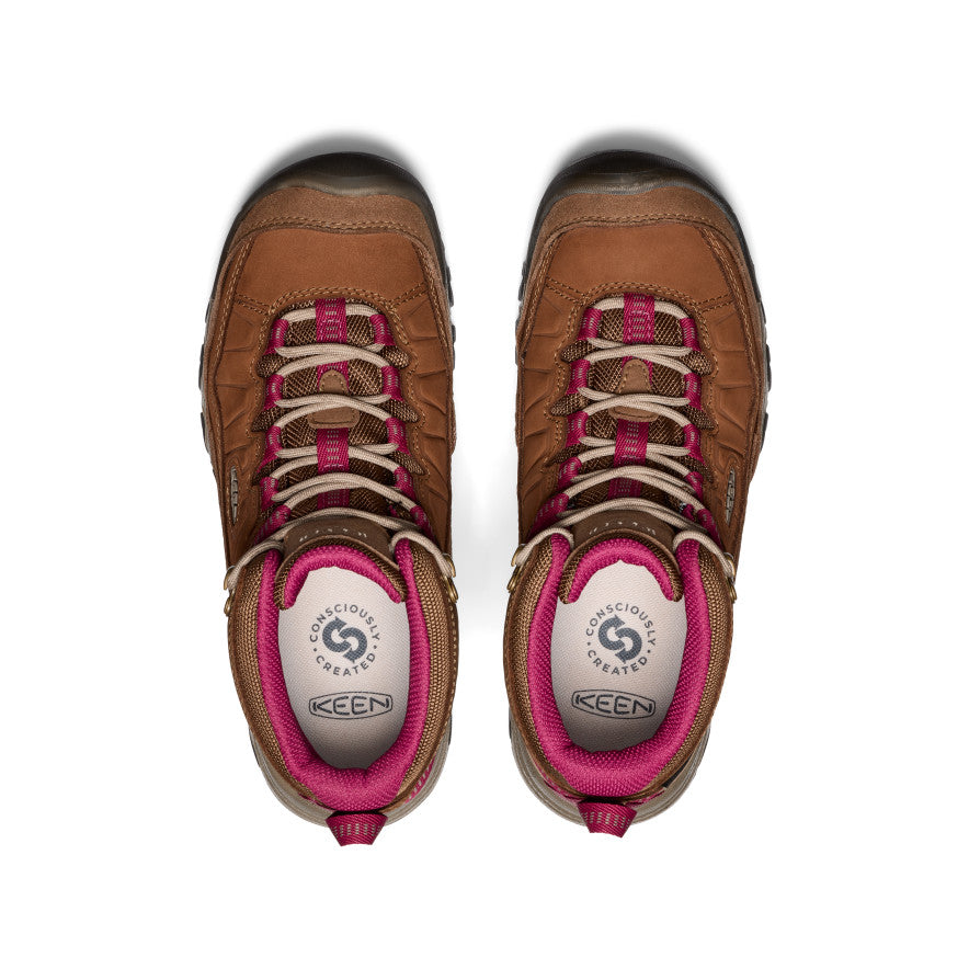 Women's Targhee IV Waterproof Hiking Boot | Bison/Beaujolais - Image 4