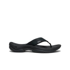 Men's Kona Leather Flip-Flop | Black/Steel Grey