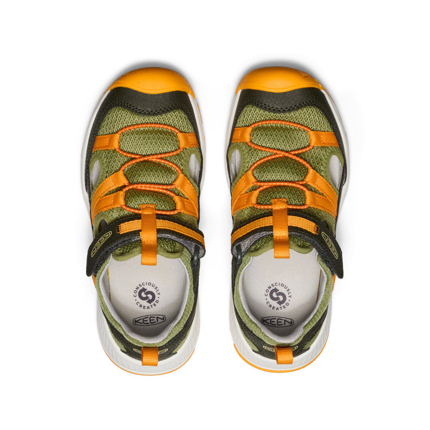 Big Kids' Motozoa Sandal | Forest Night/Bright Marigold - Image 4