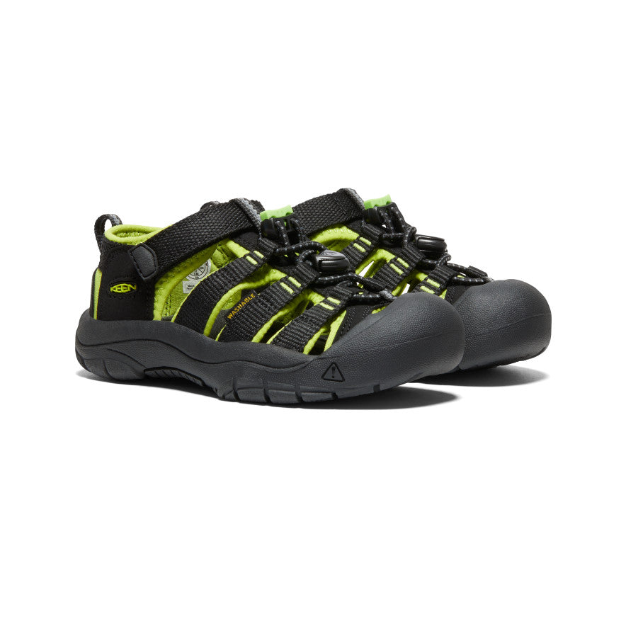 Little Kids' Newport H2 | Black/Lime Green - Image 2