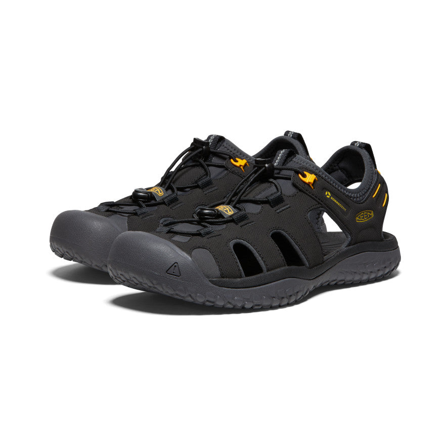 Men's SOLR Sandal | Black/Gold - Image 2