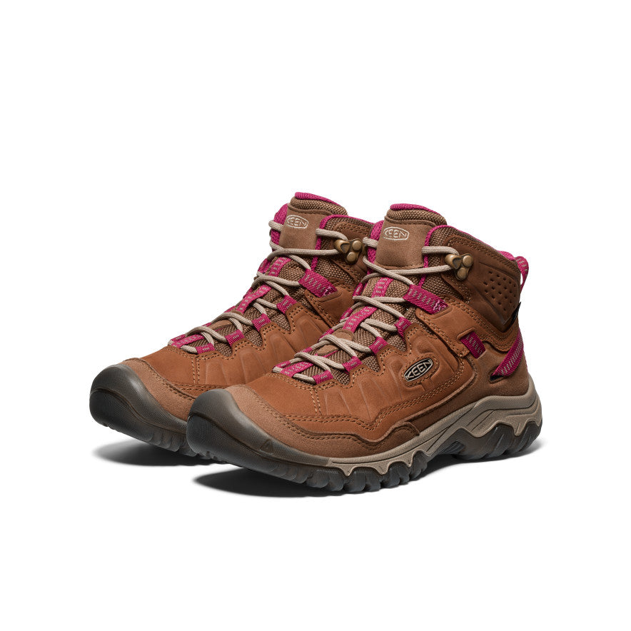 Women's Targhee IV Waterproof Hiking Boot | Bison/Beaujolais - Image 2