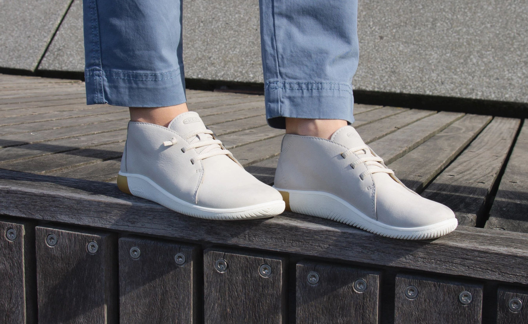Women's KNX Chukka | Silver Lining/Star White - Image 7