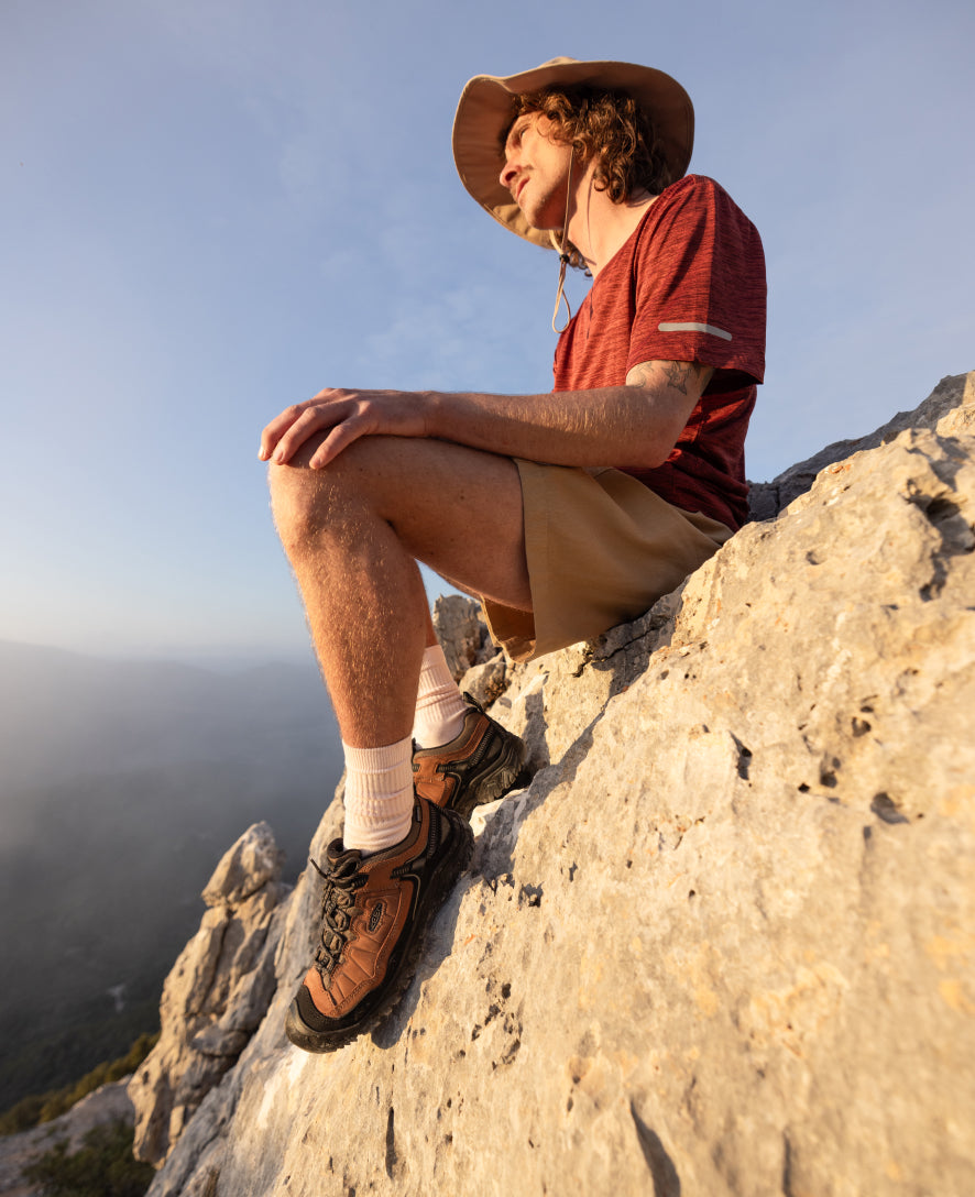 Men's Targhee IV Waterproof Hiking Shoe | Bison/Black - Image 9