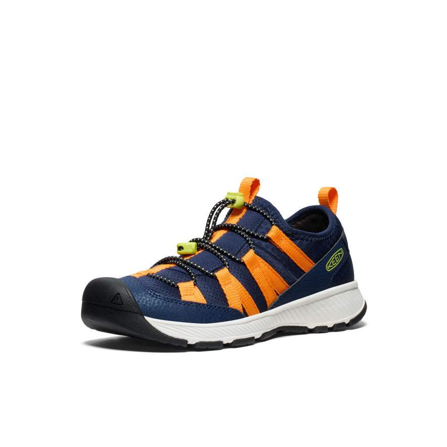 Big Kids' Motozoa Sneaker | Naval Academy/Bright Marigold - Image 2