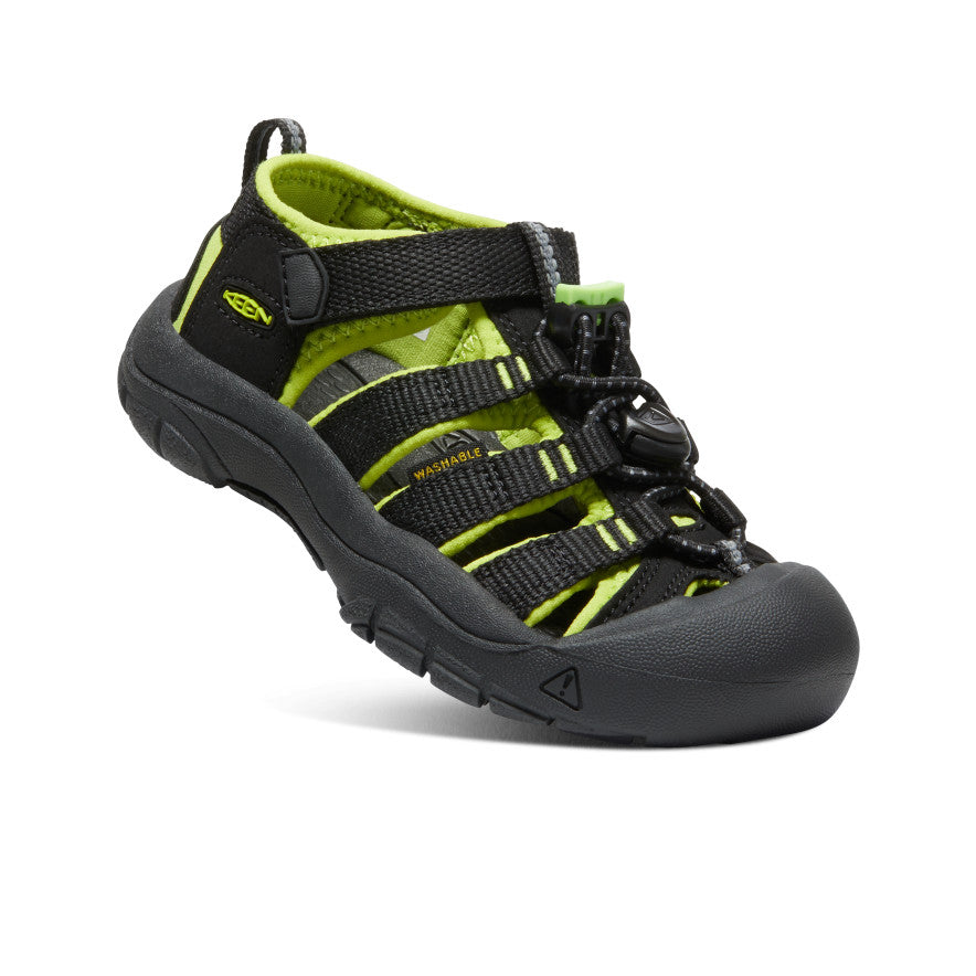 Little Kids' Newport H2 | Black/Lime Green - Image 3