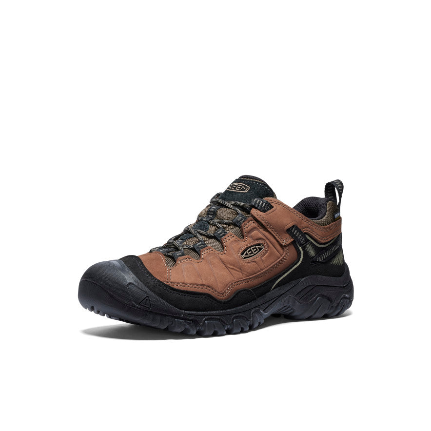 Men's Targhee IV Waterproof Hiking Shoe | Bison/Black - Image 3