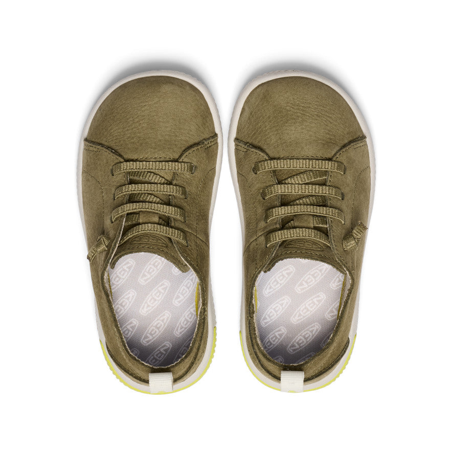 Little Kids' KNX Leather Sneaker | Martini Olive/Evening Primrose - Image 4