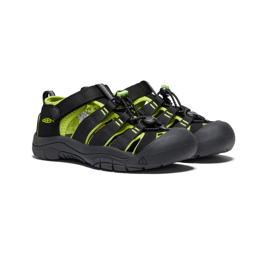 Big Kids' Newport H2 | Black/Lime Green - Image 2